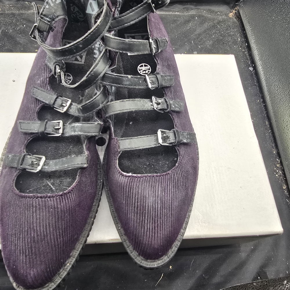 TUK‎ Women's Purple Strappy Flats